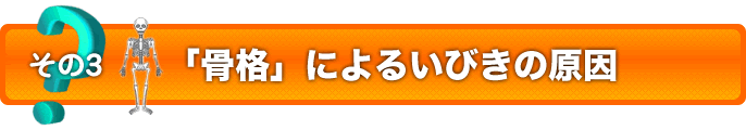 その３　いびき＋「骨格」タイプの原因点