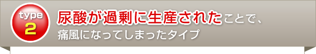 尿酸の生産過剰と排出力低下の両方が起きているタイプ