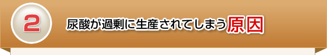 尿酸が過剰に生産されてしまう原因