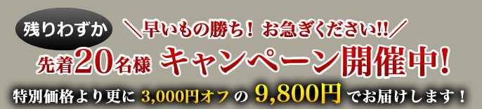 本日限定　＼早いもの勝ち！　お急ぎください!!／