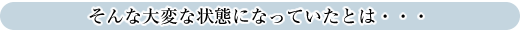 そんな大変な状態になっていたとは・・・