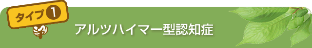 アルツハイマー型認知症